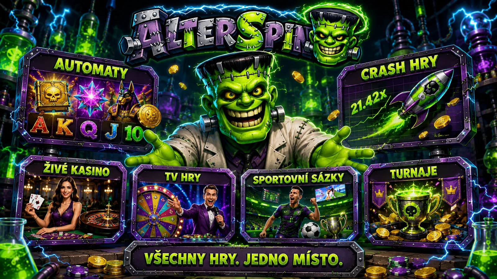 Kolekce automatů v Alter Spin Casino
